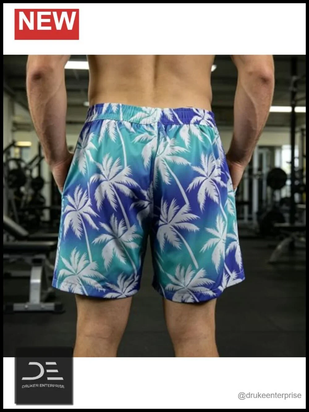 Quick Dry Swim Trunks with Pockets 2 in 1 Board Shorts for Men